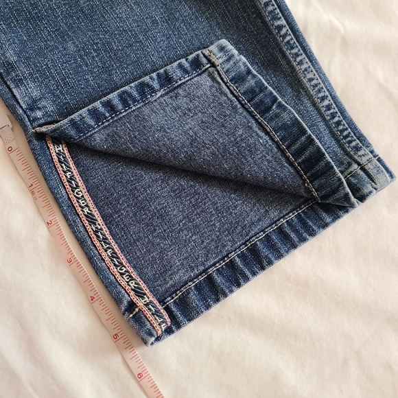 ❤️VGUC Tommy Hilfiger Medium Blue Wash y2k Slit Ankle Straight Leg Denim Jeans 8 - Picture 11 of 15